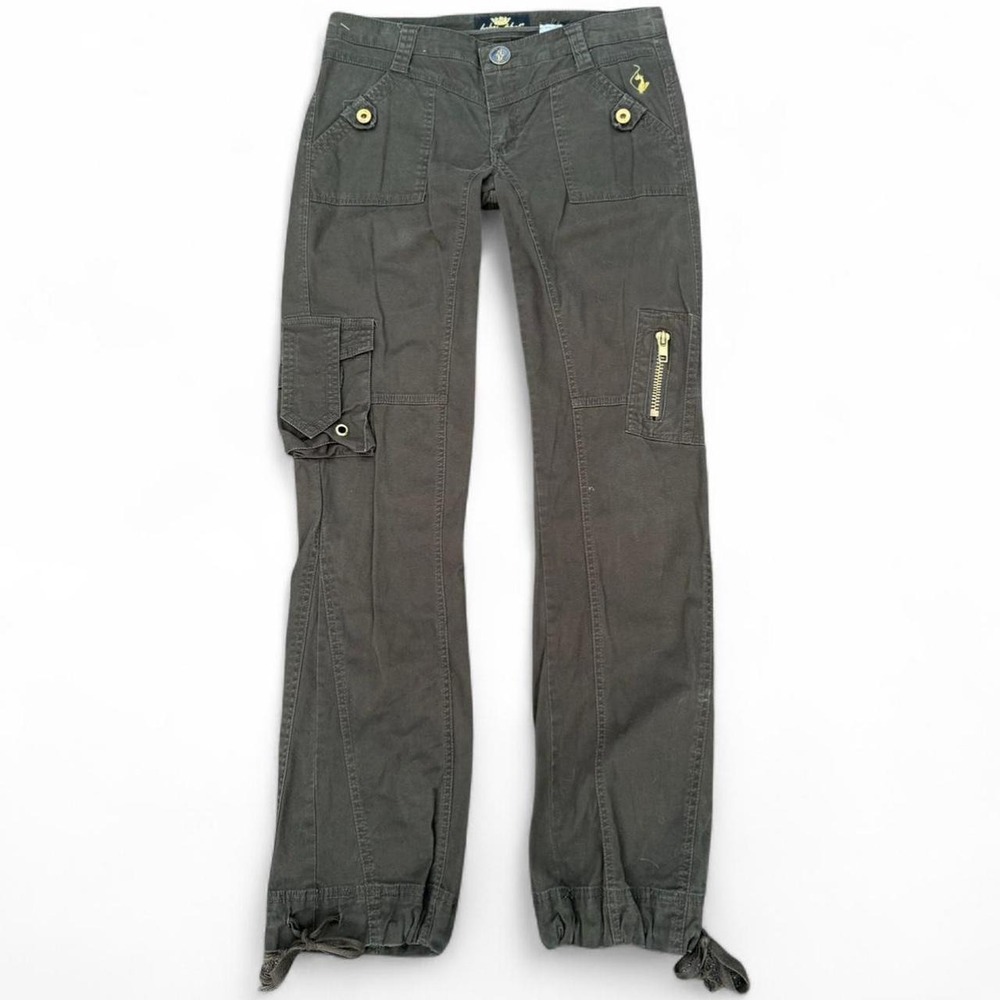 Y2K Green Baby Phat Cargo Pants Small